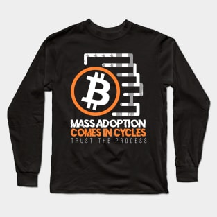 Mass adoption comes in cycles quote Long Sleeve T-Shirt